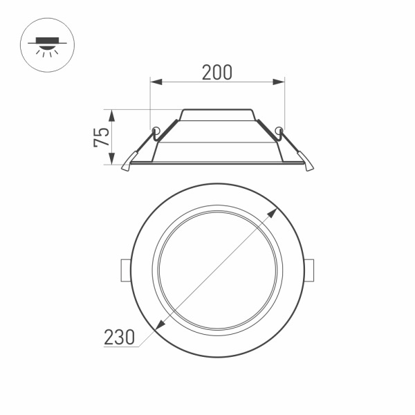 Светильник IM CYCLONE R230 30W