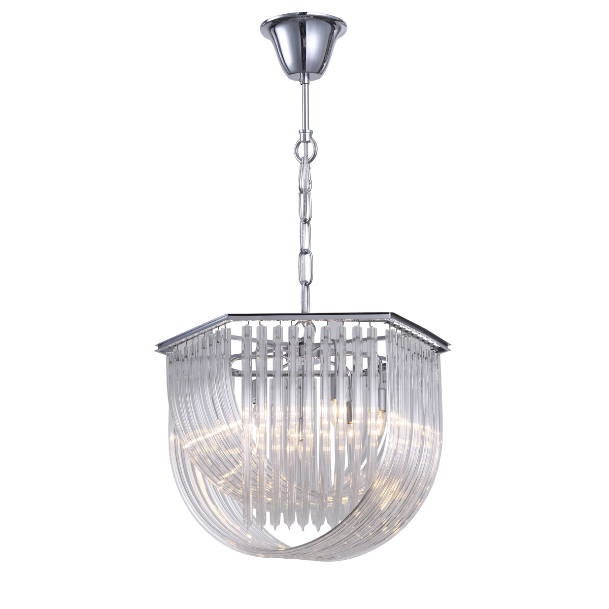Люстра Murano 7 chrome