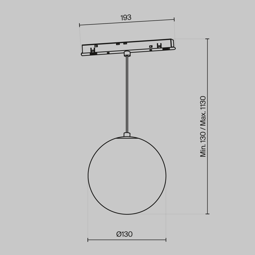 Трековый светильник Technical TR039 4 5WTW DD