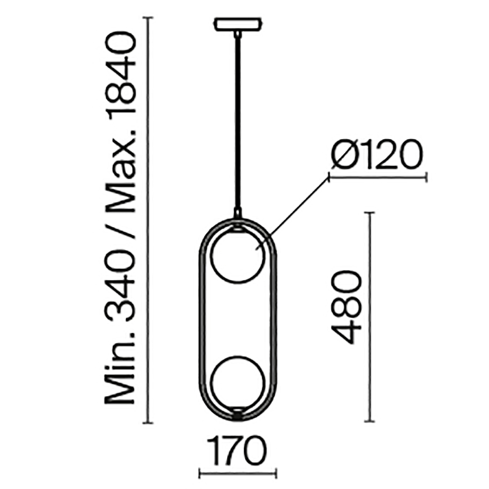Подвесной светильник Maytoni MOD013PL 02BS1