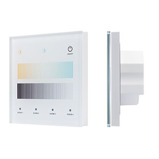INTELLIGENT ARLIGHT Сенсорная панель SMART-DALI-301-11-1G-4SC-DT8 Белая (230V, встраиваемая, 2.4G) (IARL, IP20 Пластик, 5 лет) 046563