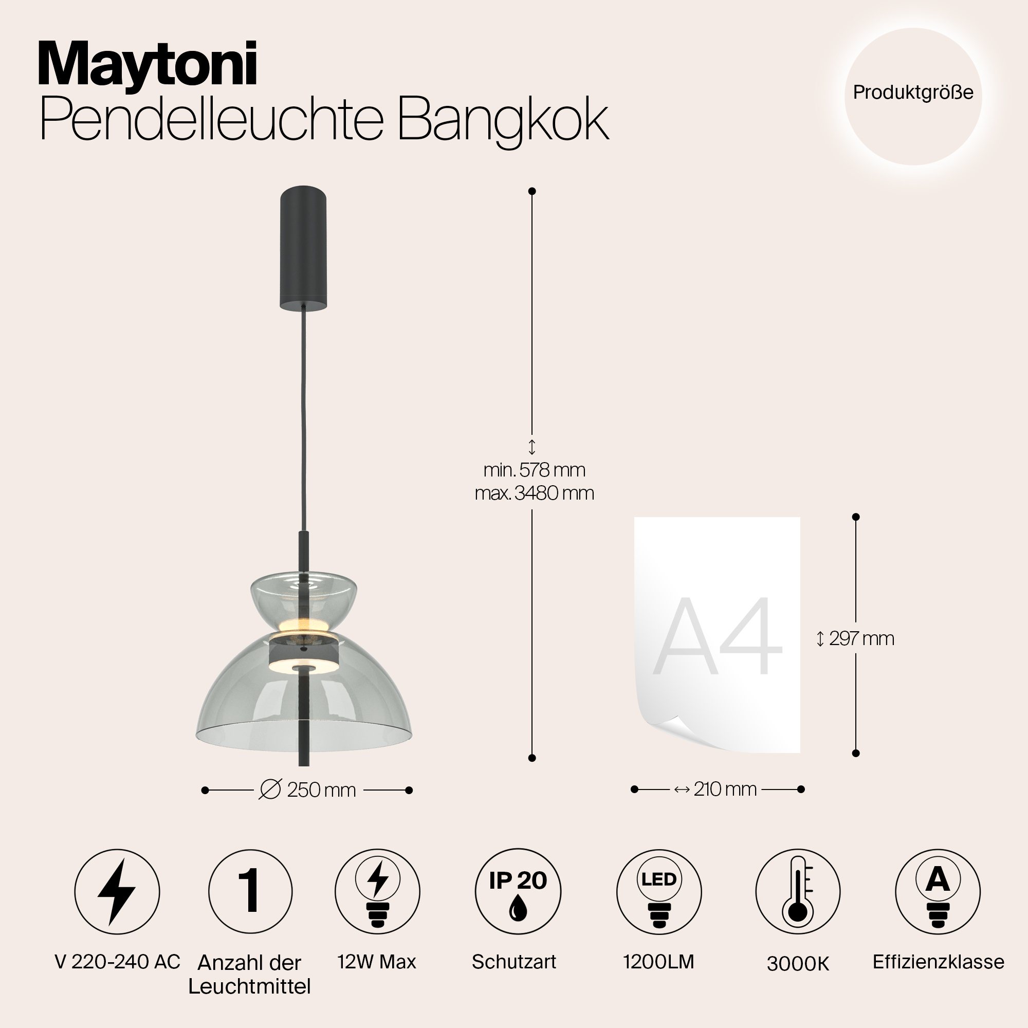 Подвесной светильник Maytoni MOD185PL L11B3K2