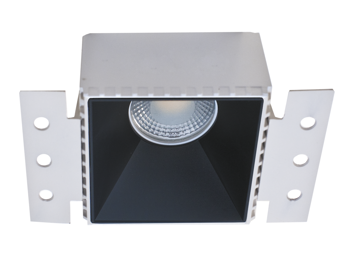 Встраиваемый светодиодный светильник под сменную лампу, черный DL18892/01SQ Black Click-Click