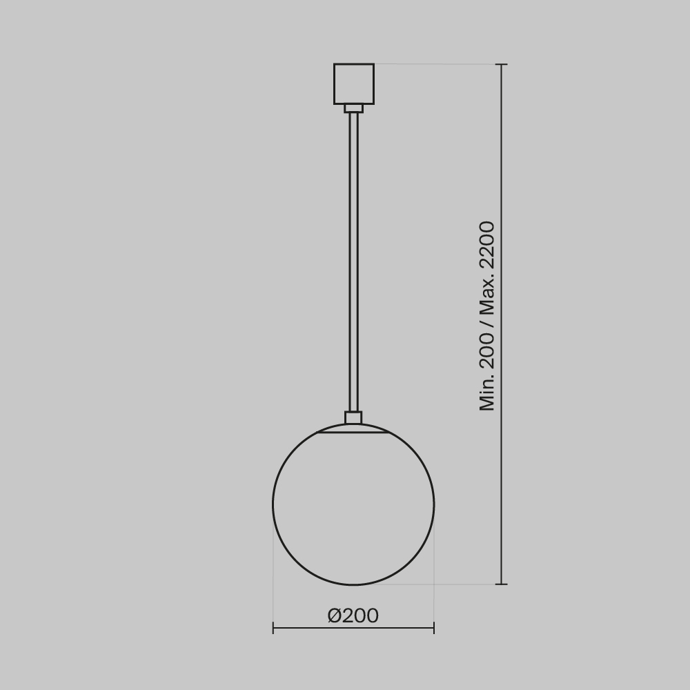 Подвесной светильник Technical P039PL 5W3K 20