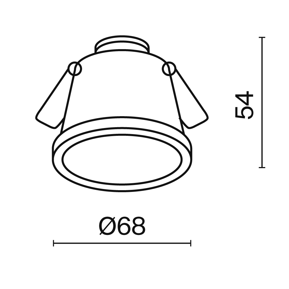 Встраиваемый светильник Technical DL049 01