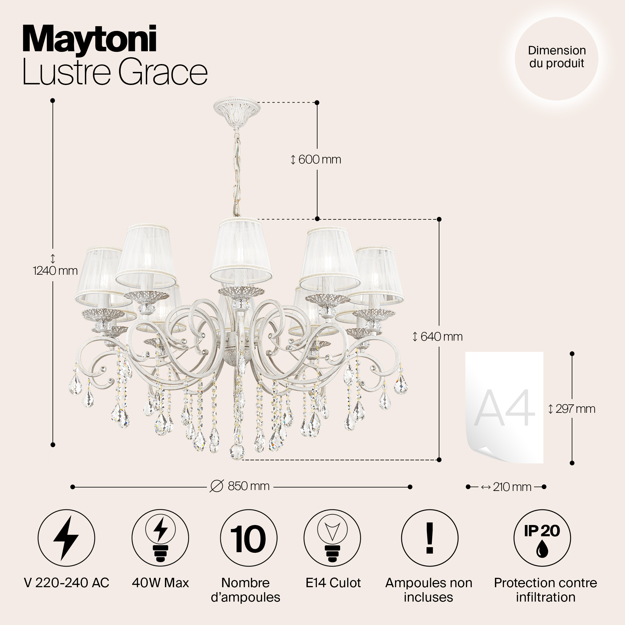 Люстра Maytoni ARM247 10