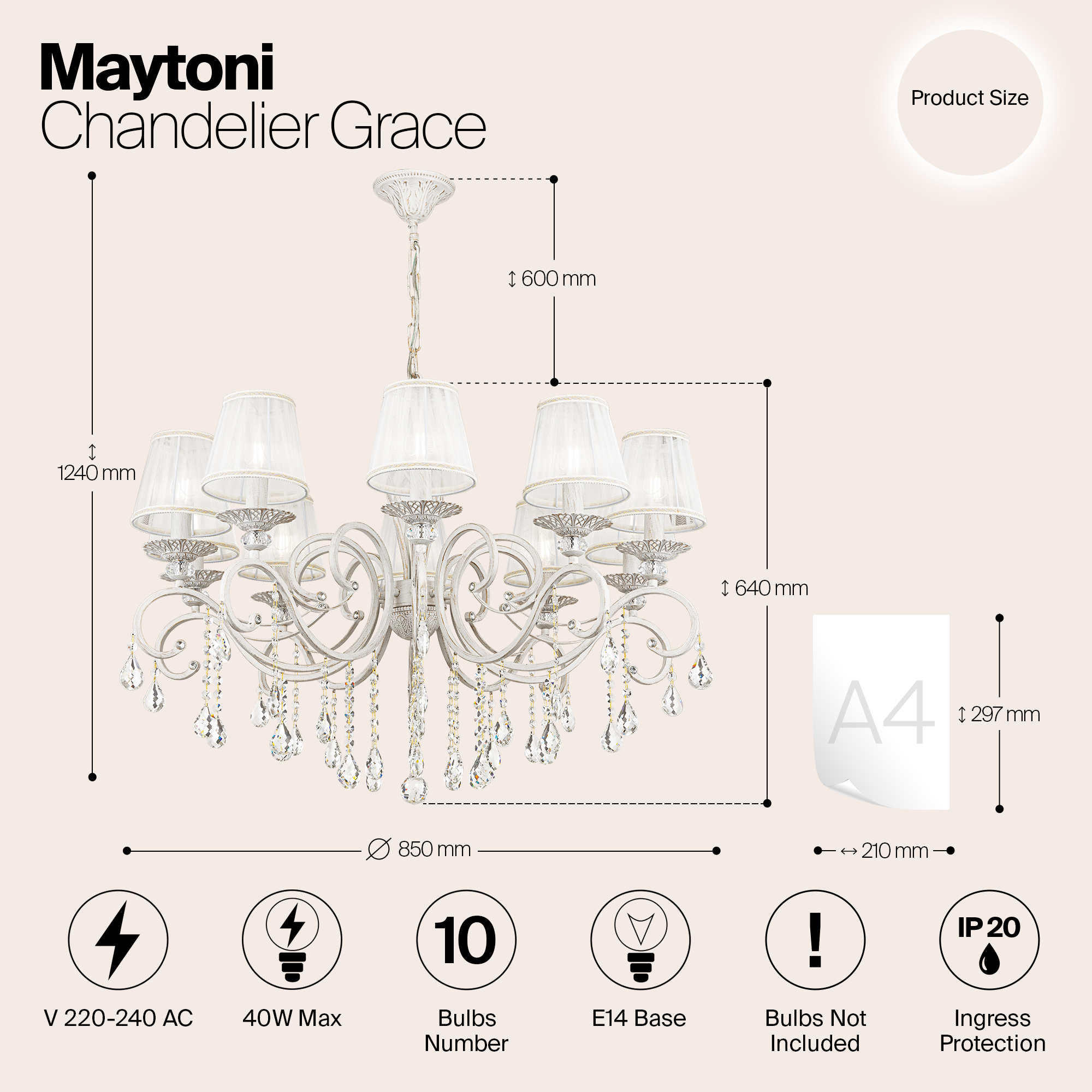 Люстра Maytoni ARM247 10