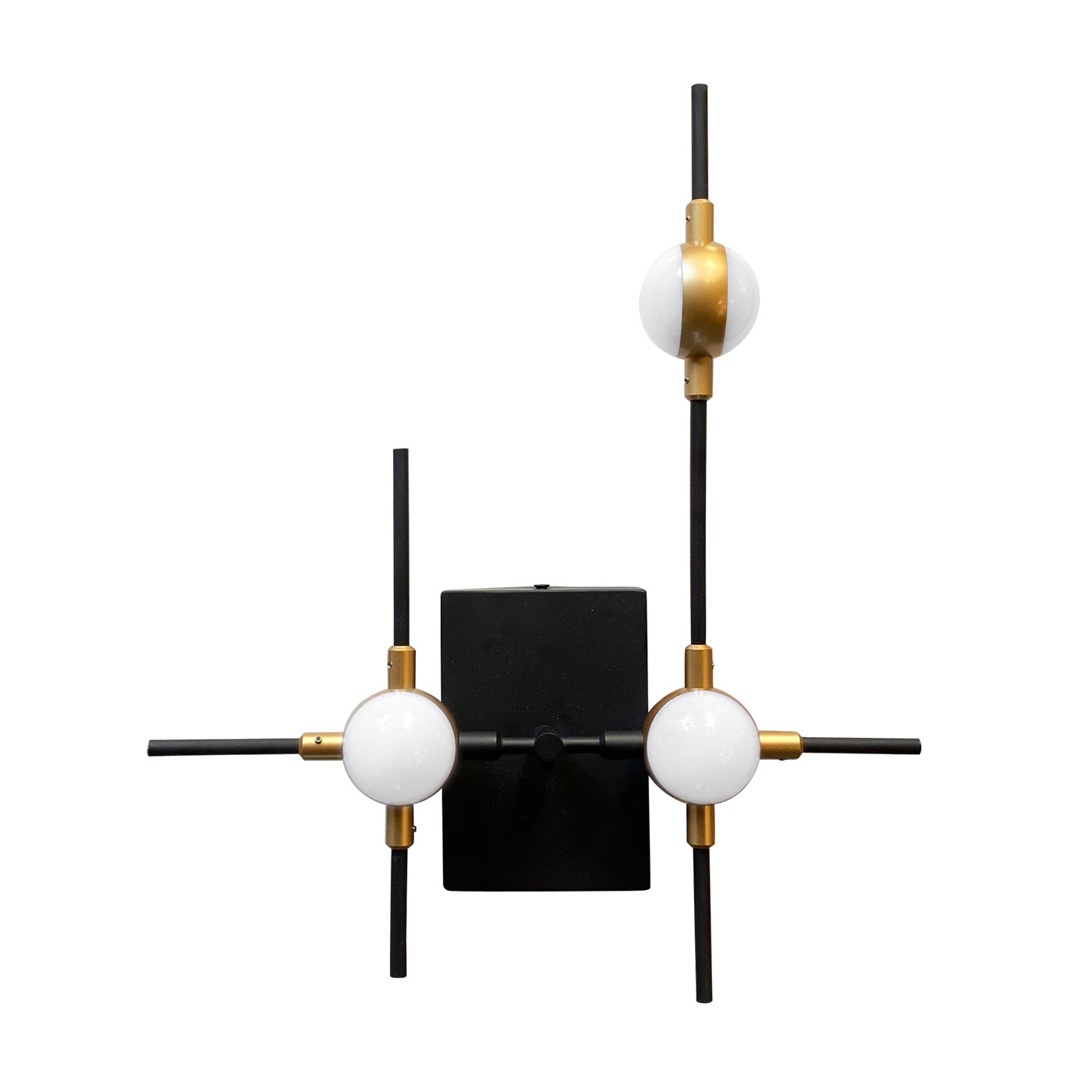 Настенный светильник Molecular 3 black/gold Настенный светильник Molecular 3 black/gold