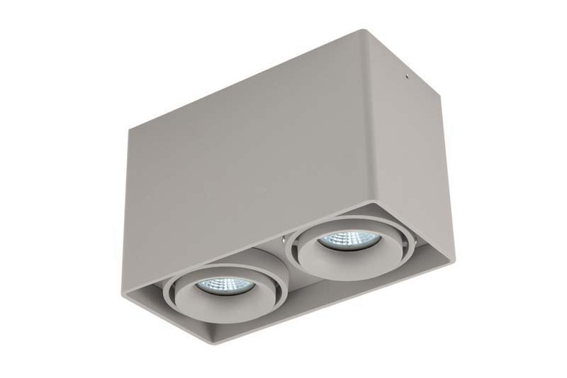 Накладной светильник под сменную лампу DL18610/02WW-SQ Silver Grey Lumme