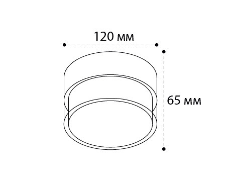 IT06-6043 black 3000K светильник потолочный