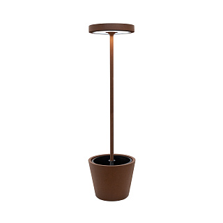 Уличный светильник Zafferano Poldina Reverso Solar L Corten