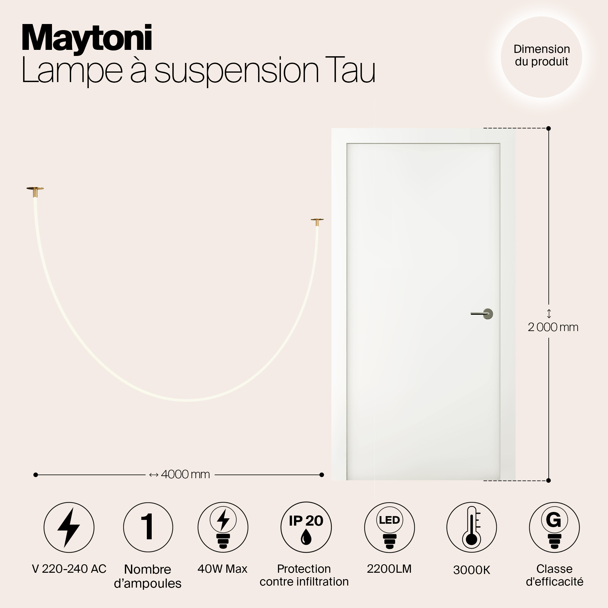 Подвесной светильник Maytoni MOD146PL L40