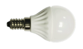 Civilight светодиодная лампа, шар, 4 Вт, 220В, Е14, 325Lm, 120˚ 2700К (теплый), мат.стекло P45 WF35T4 E14