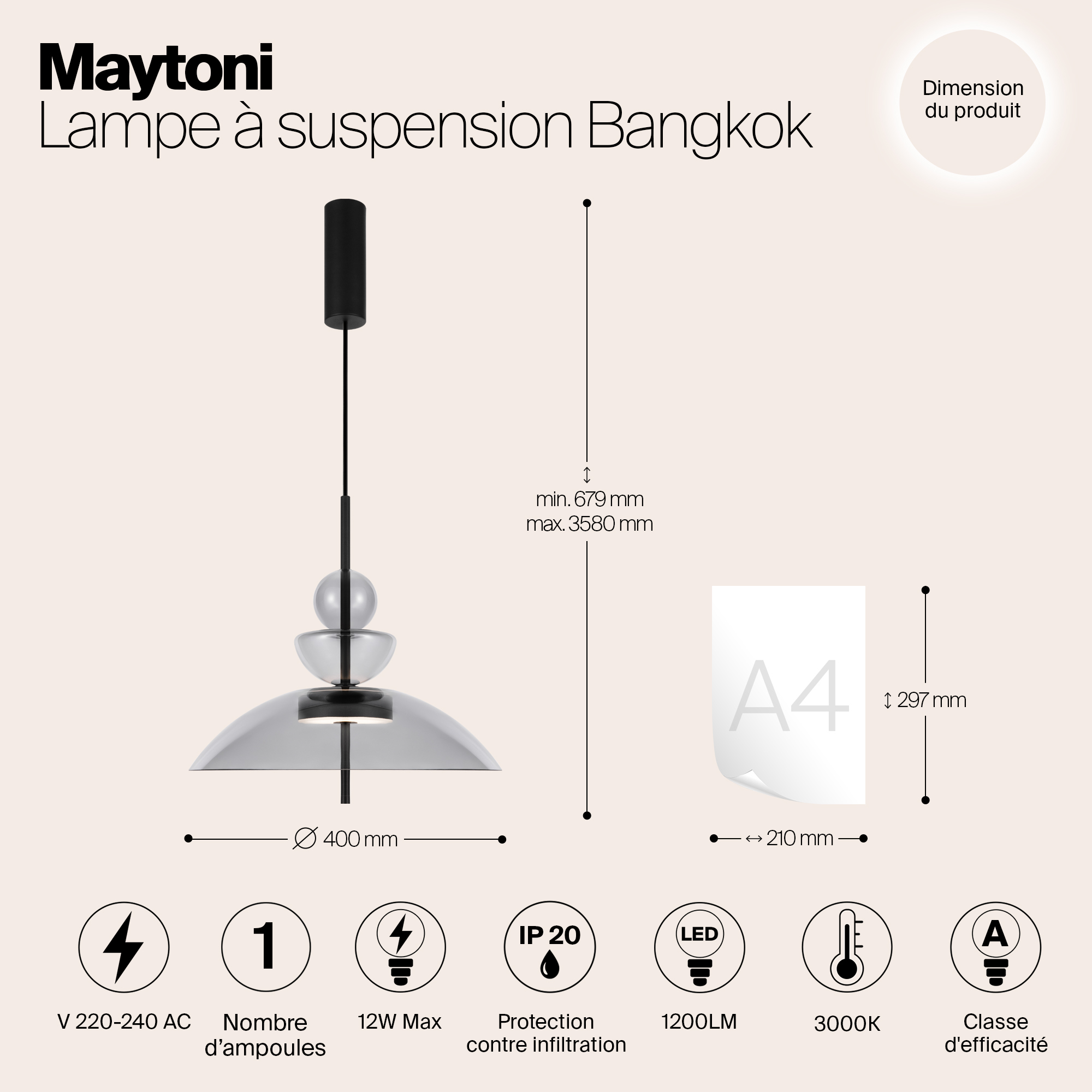 Подвесной светильник Maytoni MOD185PL L11B3K3