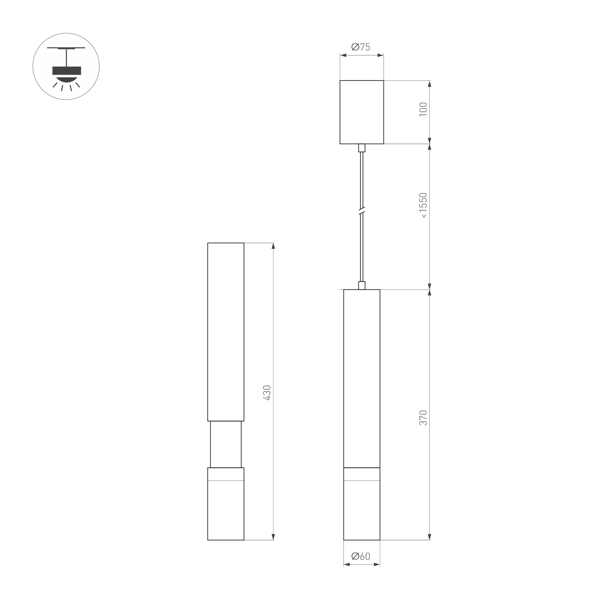 Светильник SP ARTEMIS HANG P R60 15W MIX 5 лет
