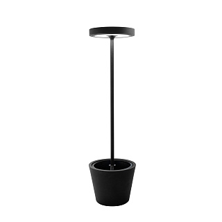 Уличный светильник Zafferano Poldina Reverso Solar L Black