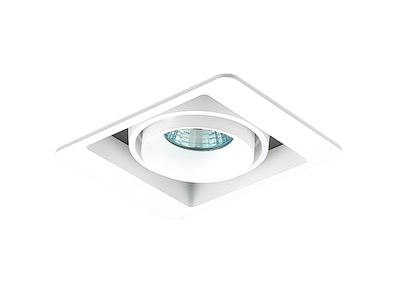 Встраиваемый светильник под сменную лампу DL18615/01WW-SQ White/Black Lumme