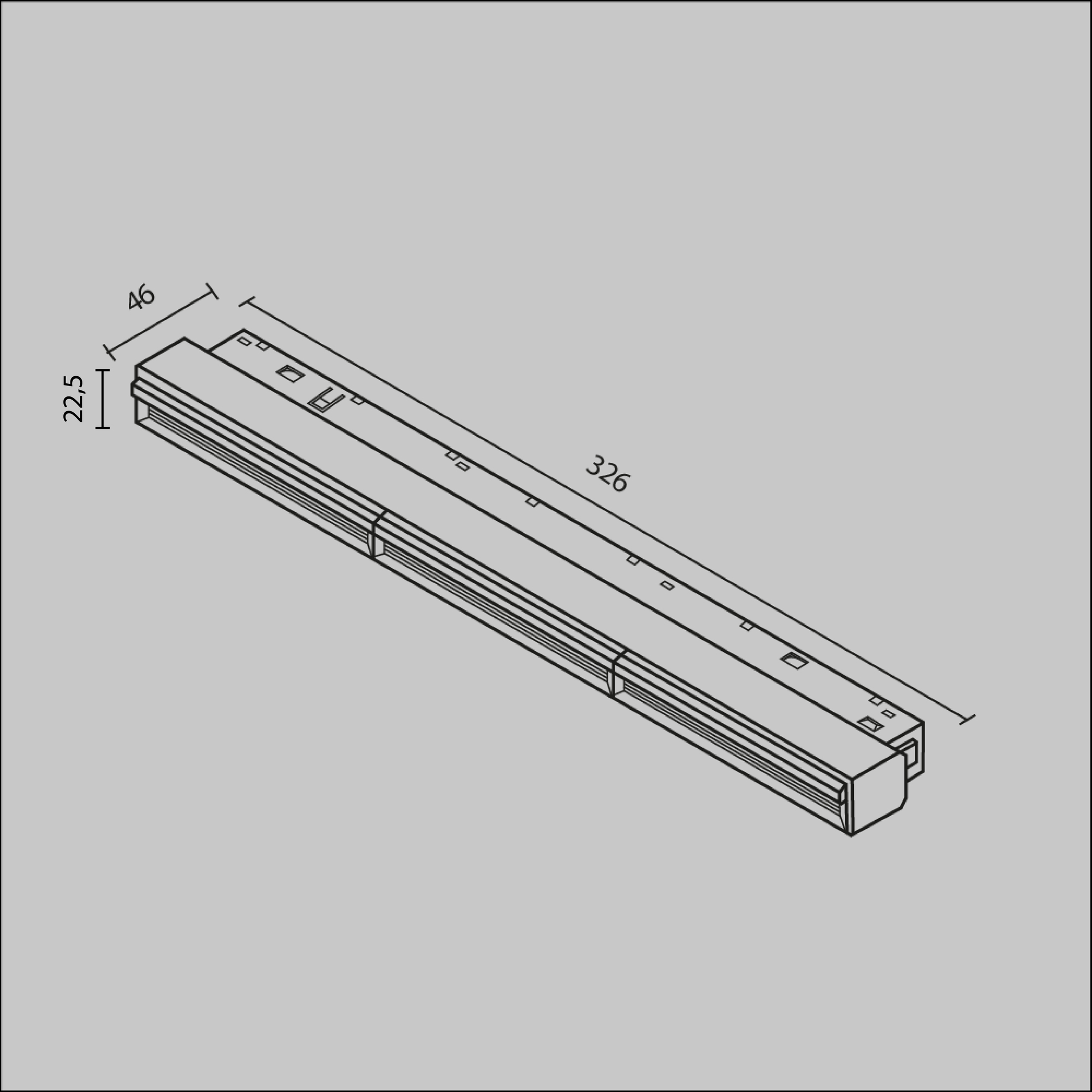 Трековый светильник Technical TR106 2 18W3K