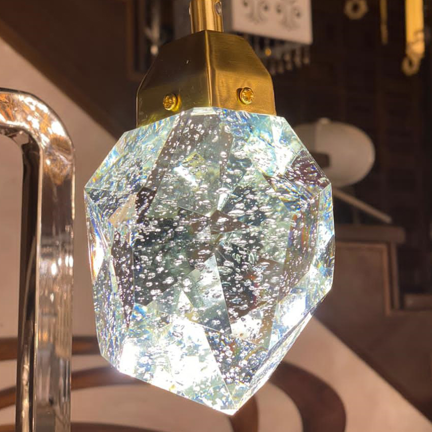 Подвесной светильник Crystal rock 1 gold