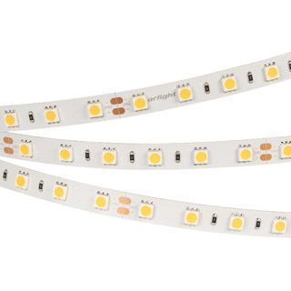 Светодиодная лента RT-B60-10mm 24V White6000 (14.4 W/m, IP20, 5m) (Arlight, 14.4 Вт/м, IP20) 008829(3)