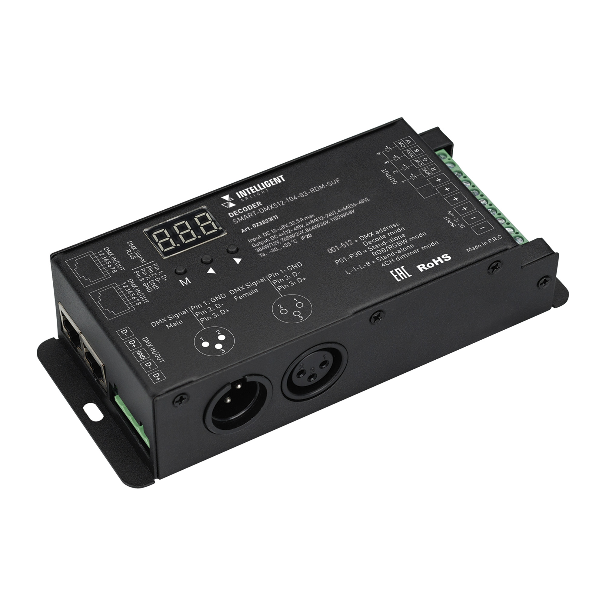 INTELLIGENT ARLIGHT Декодер SMART DMX512 104 83 RDM SUF 5 лет INTELLIGENT ARLIGHT Декодер SMART DMX512 104 83 RDM SUF 5 лет