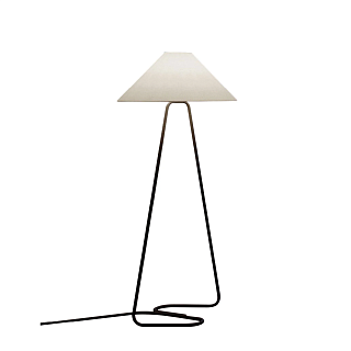 Напольный светильник Contardi Hat Graphite grey / White linen
