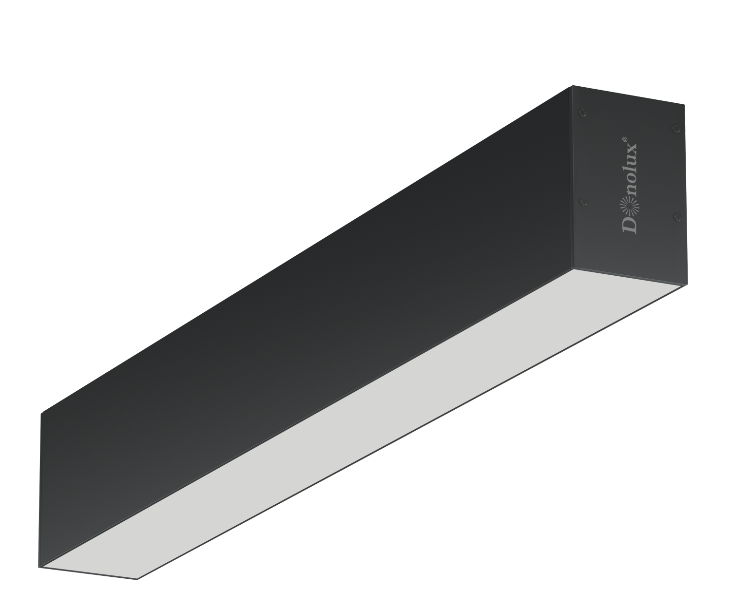 Накладной светодиодный светильник, 57.6 Ватт,3960Lm, 3000К, IIP20, 50х73х1000 мм, черный DL18516C100WW60L4RAL9005