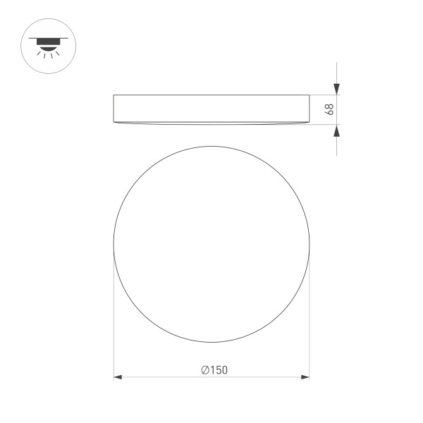 Светильник SP FLOWER R280 15W MIX