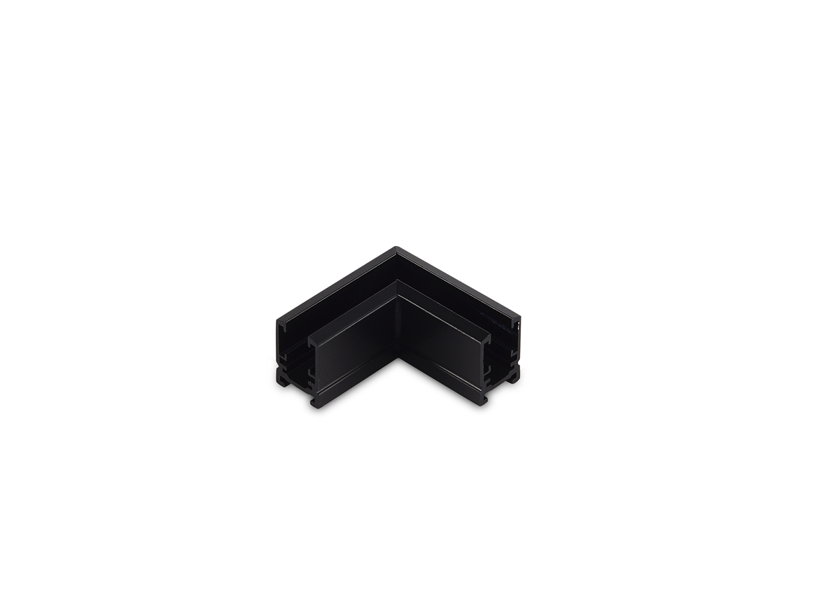 L-образный угол-соединитель для накладного шинопровода Slim Line Mini, L30*W10,5*H15 мм, черный L corner DLSM CB Slim Line Mini