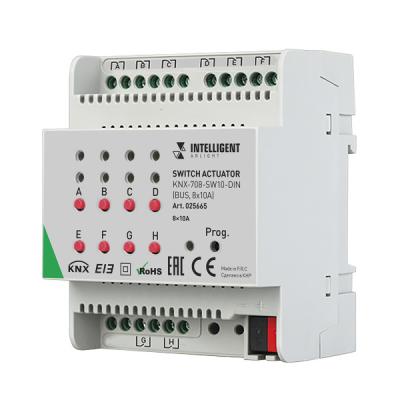INTELLIGENT ARLIGHT Релейный модуль KNX 708 SW10 DIN INTELLIGENT ARLIGHT Релейный модуль KNX 708 SW10 DIN