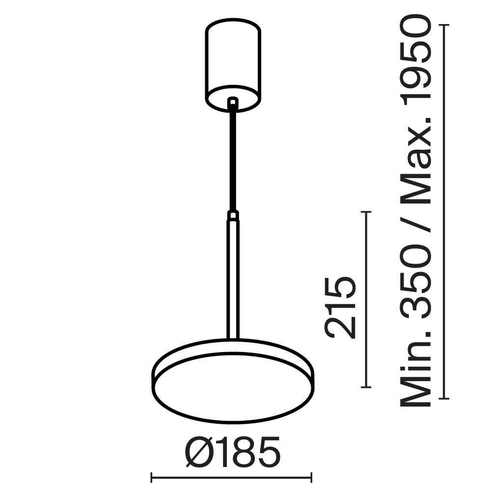 Подвесной светильник Technical P076PL L12W3K