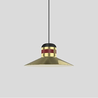 Подвесной светильник Masiero Cordea S G gold/red