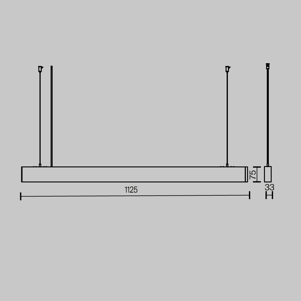 Подвесной светильник Technical P051PL 36W2.7 6K