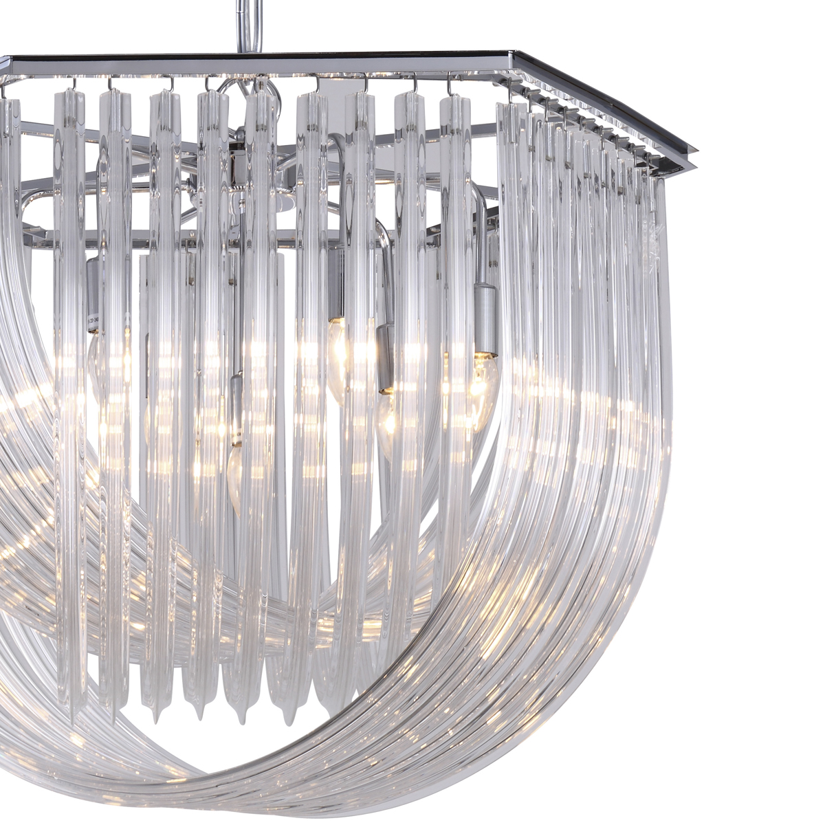 Люстра Murano 7 chrome
