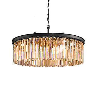 Люстра Odeon 10B black/amber