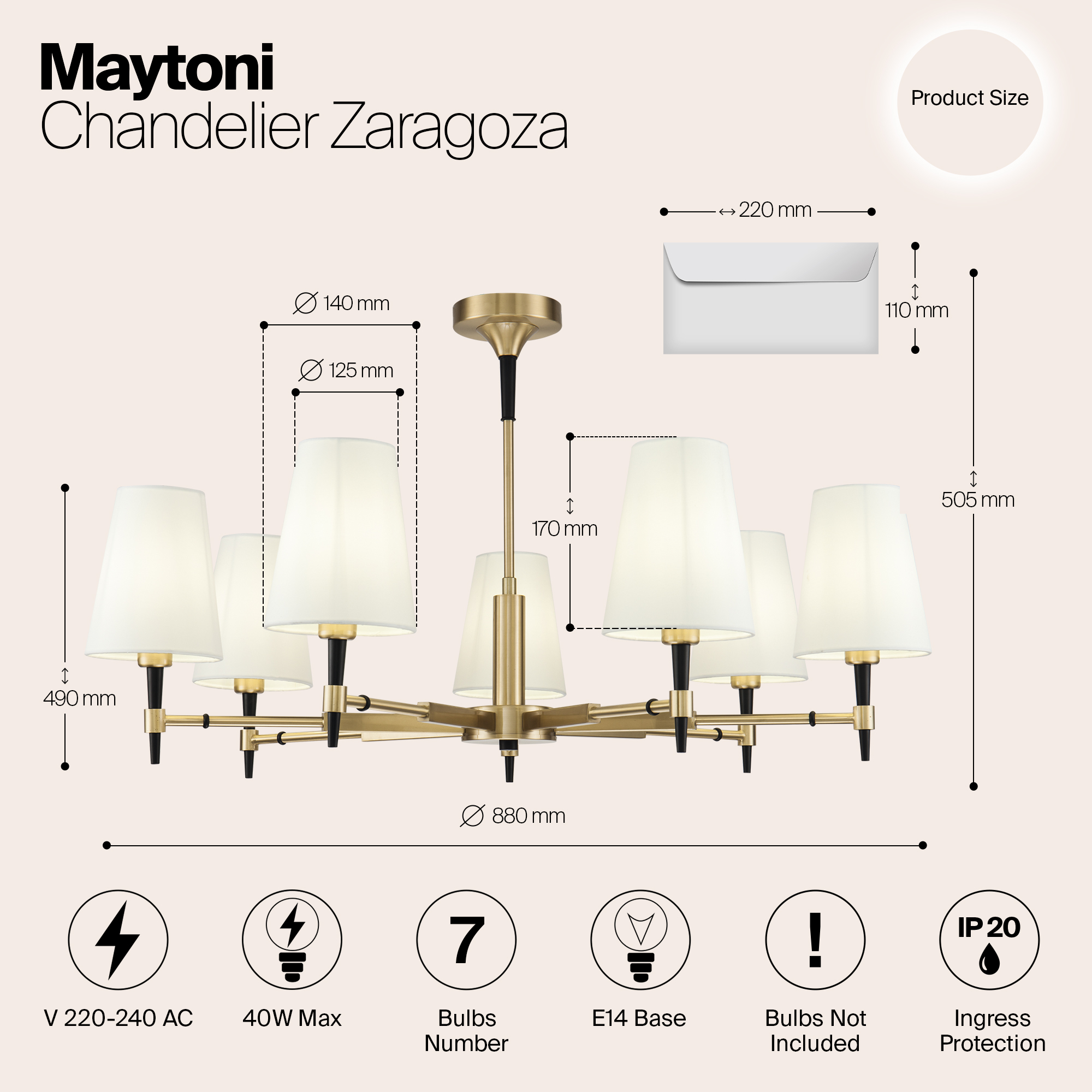 Люстра Maytoni H001CL 07