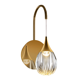 Настенный светильник MB24001004-1A gold/clear