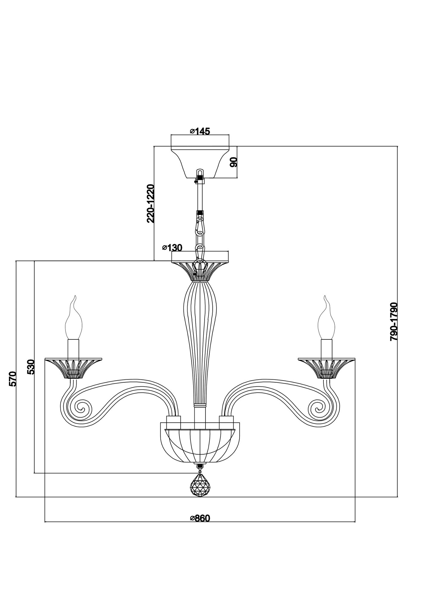 Люстра Maytoni DIA010PL 10T