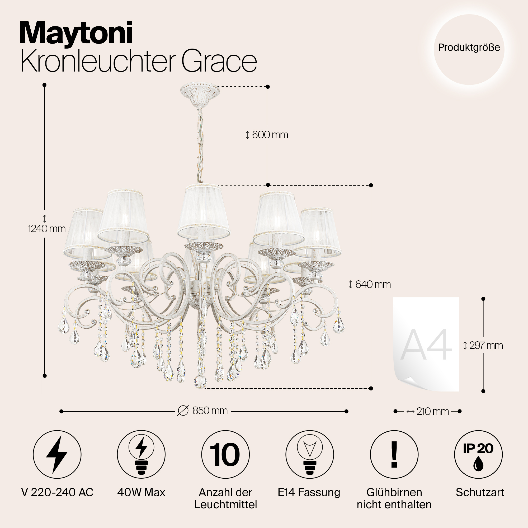 Люстра Maytoni ARM247 10