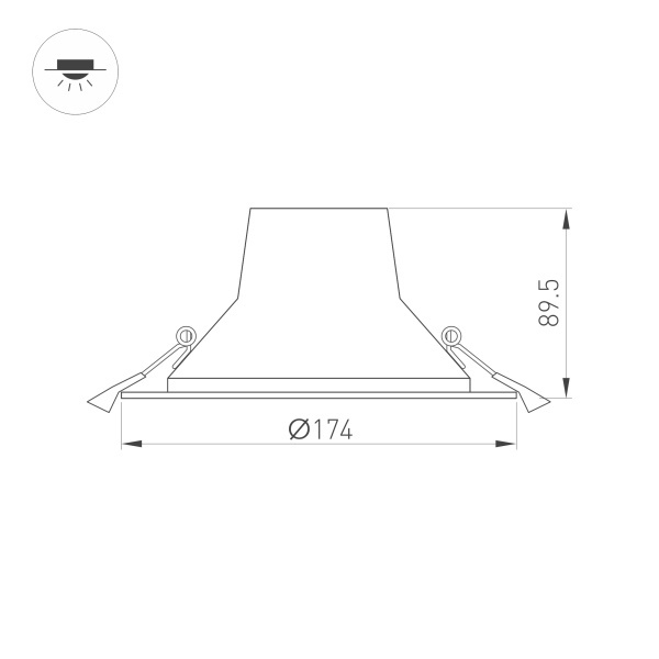 Светильник LTD LEGEND R175 20W