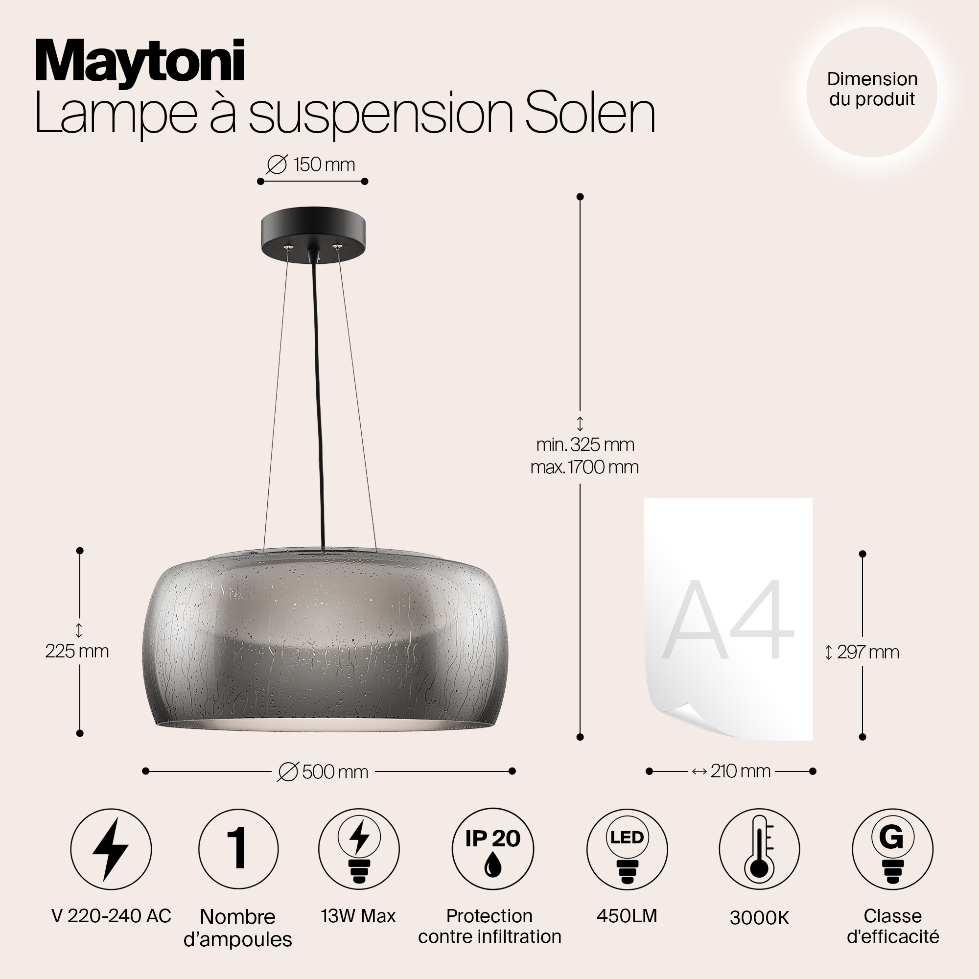 Подвесной светильник Maytoni MOD073PL L16