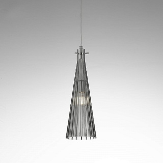 Подвесной светильник Selene Illuminazione Costa Rica nickel/smoke