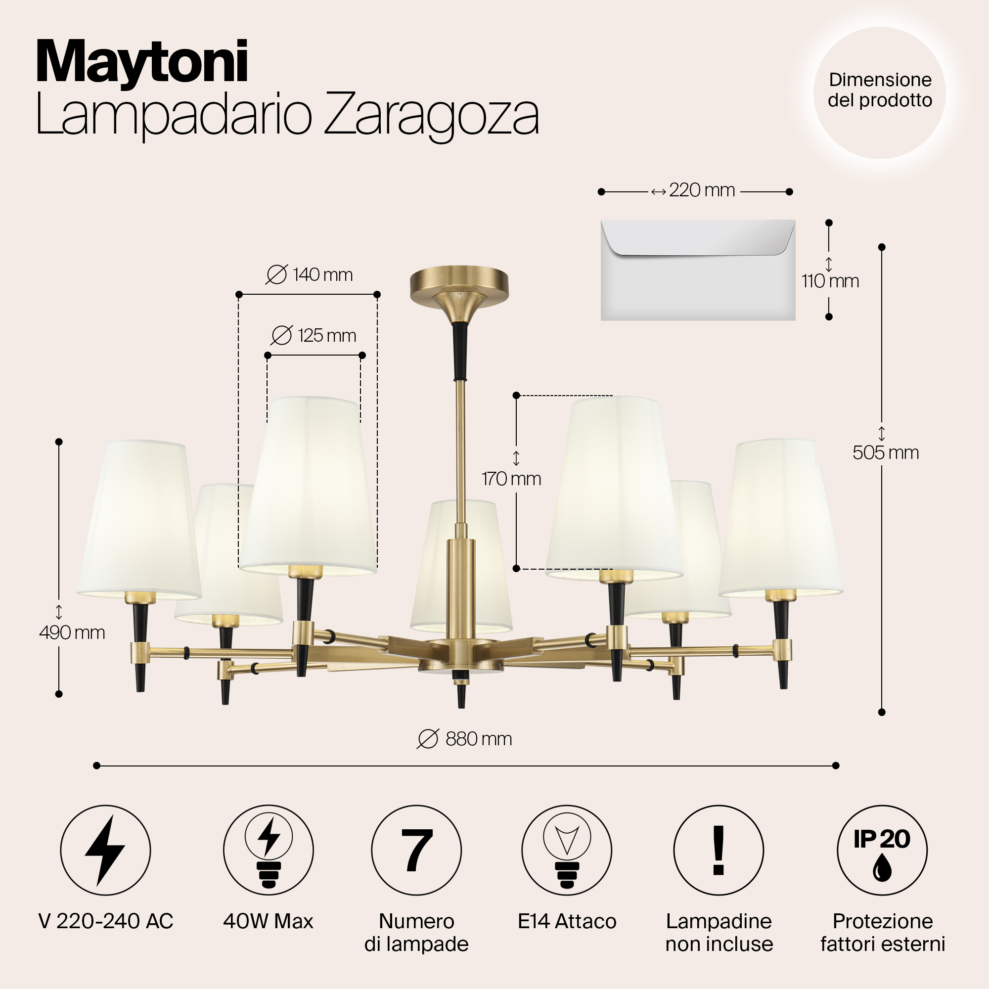 Люстра Maytoni H001CL 07