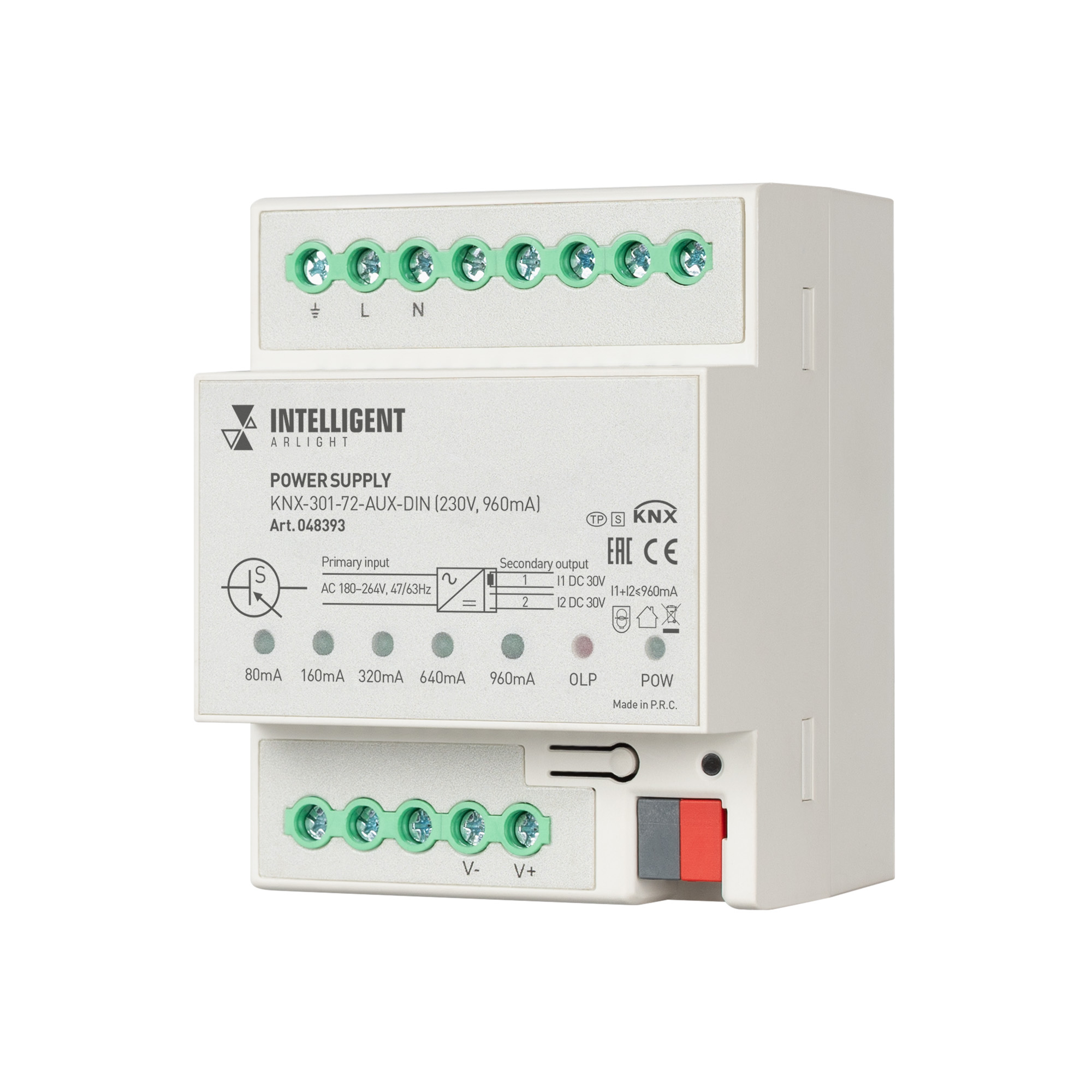 INTELLIGENT ARLIGHT Блок питания шины KNX 301 72 AUX DIN