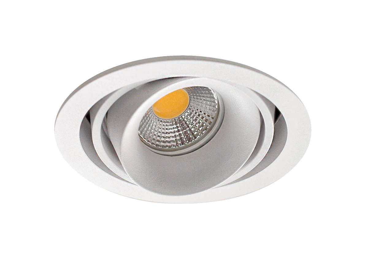 Встраиваемый светильник под сменную лампу DL18615/01WW-R White/Black Lumme