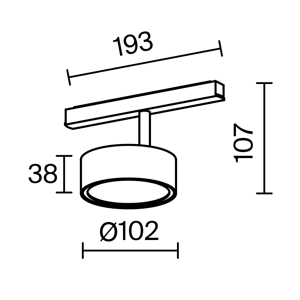 Трековый светильник Technical TR040 4 18W3K DS