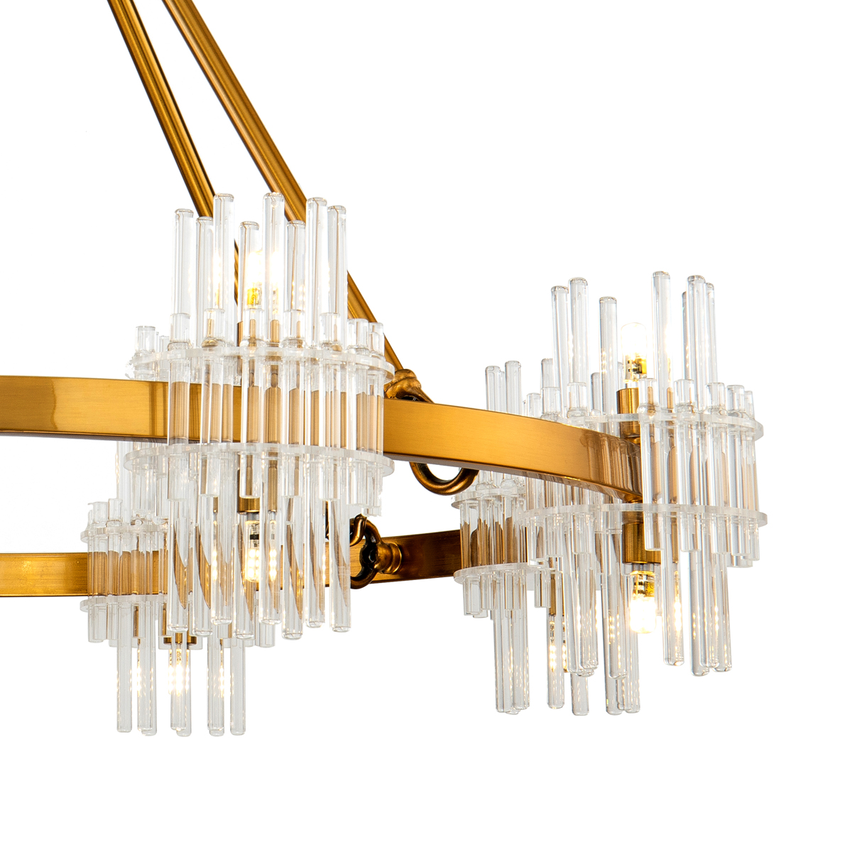 Люстра KR1209P-16 brass