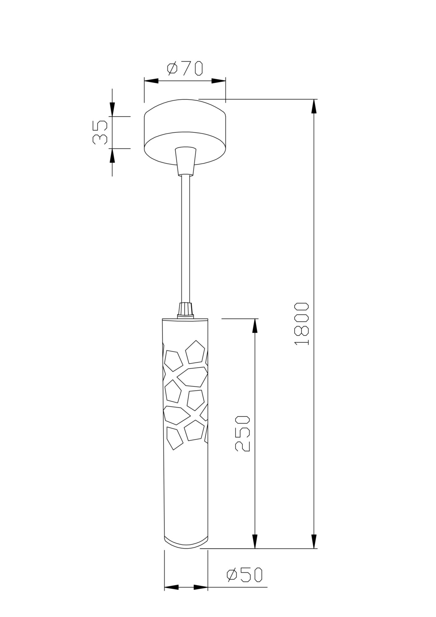 Подвесной светильник Technical P037PL L11