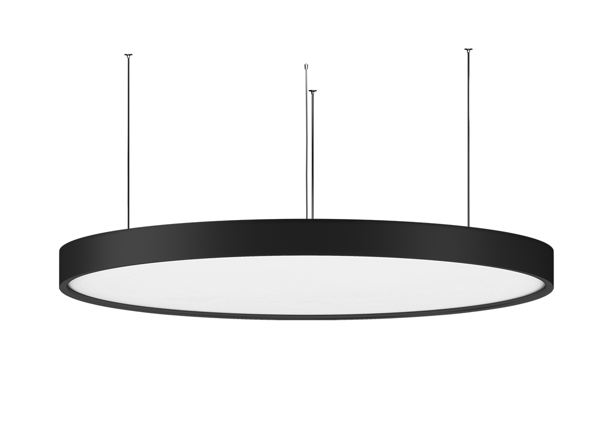 Подвесной светодиодный светильник, 192 Ватта, 3000К, D-1200мм,черный S111052D1200WW Black Sp Plato Sp