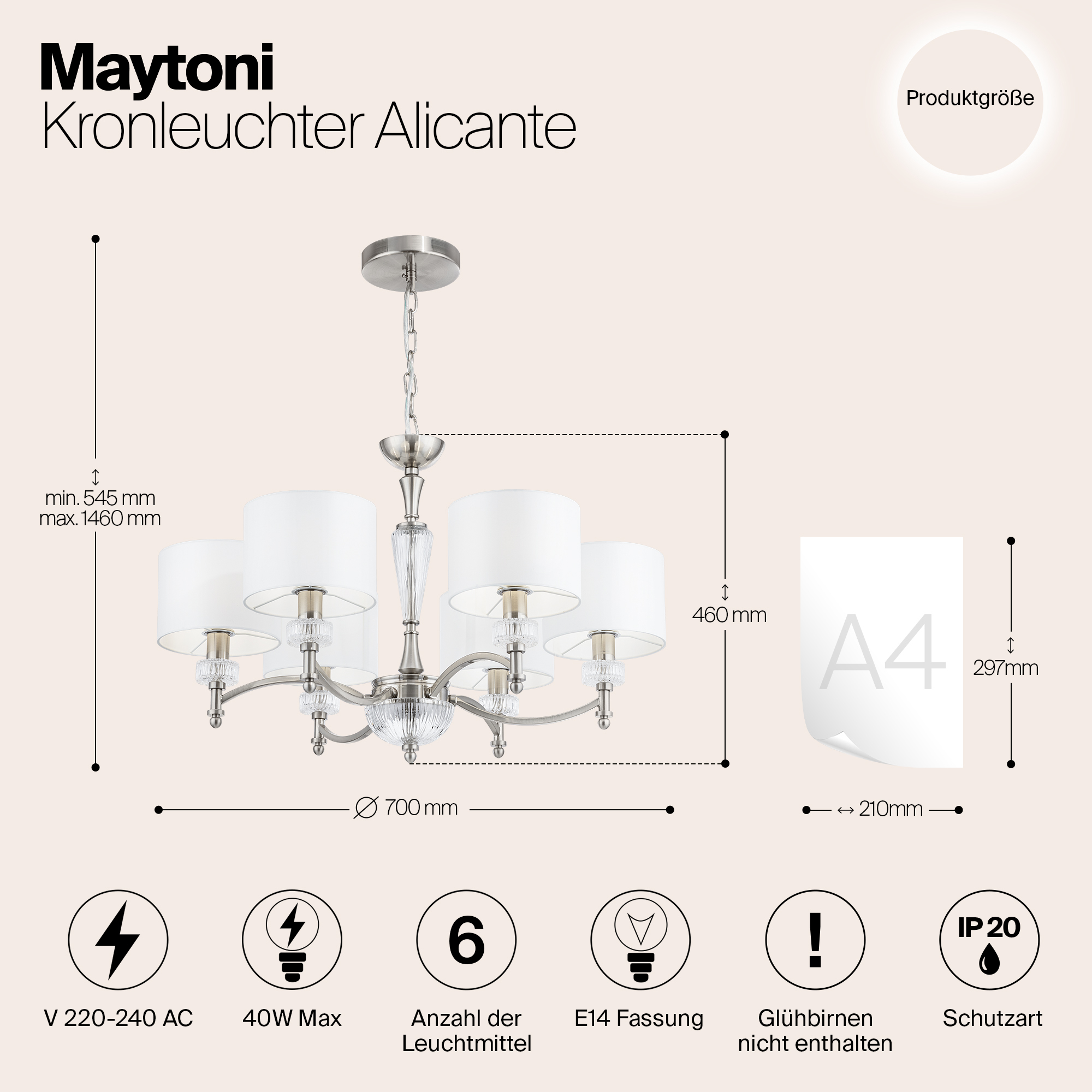 Люстра Maytoni MOD014CL 06
